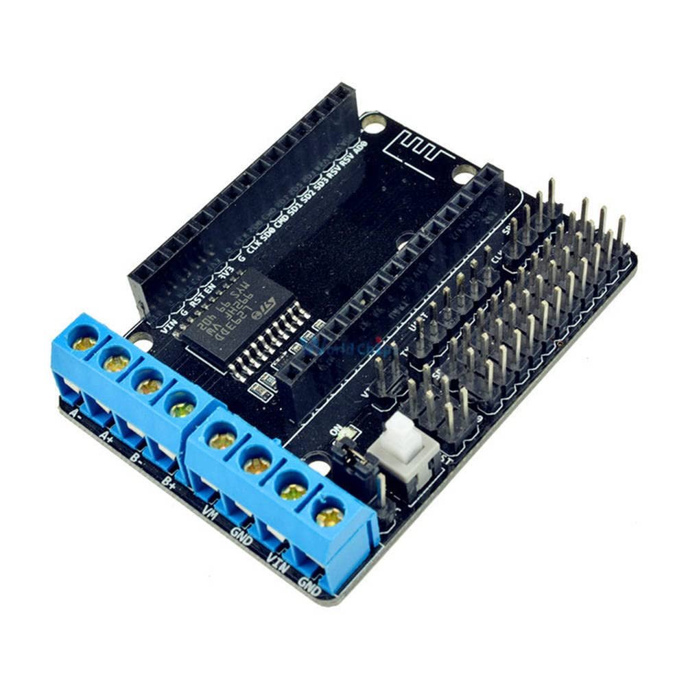 2Pcs/Lot NodeMCU Motor Shield Board L293D for ESP-12E from ESP8266 ESP-12E kit DIY for rc Toy WiFi rc Smart car Remote Control