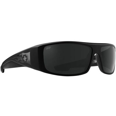 SPY Boo Johnson Logan Matte Black Gloss Black Flames Happy Gray
