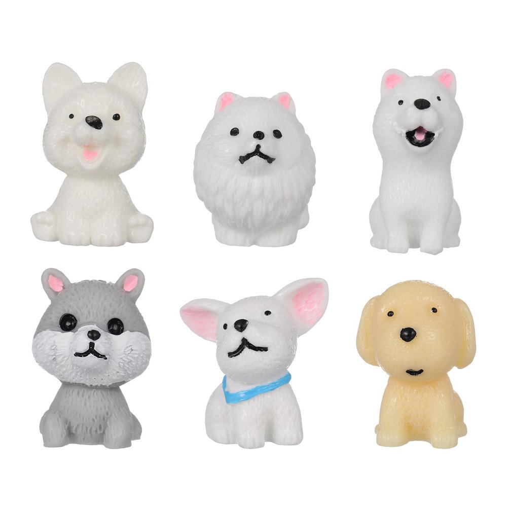 Gadpiparty 12pcs Mini Puppy Vivid Dog Statues Mini Dog Decor Household Puppy Figurines Adorable Figurines Home Decor Adornments Lovely s ature Statues Models