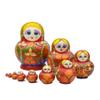SLOFL Matryoshka 10 Pieces Russian Dolls Cartoon Girl Wooden Matryoshka Dolls Toy Babushka Russian Artwork Handicraft Home Decor Gift Creative Toys view 2