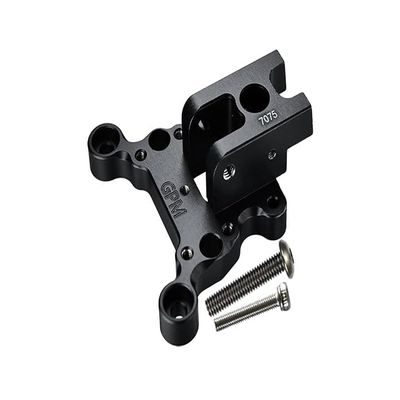 Aluminum 7075-T6 Center Brace Front Mount for Arrma 1:8 KRATON/Notorious/Outcast/Talion/KRATON V5 / Notorious V5 / 1:7 Infraction/Infraction V2 / Limitless/Limitless V2 / Mojave - Black
