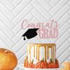 PALASASA Congrats Grad Cake Topper, 2025 Graduate Party Decorations (Rose Gold 6.6inch) view 4
