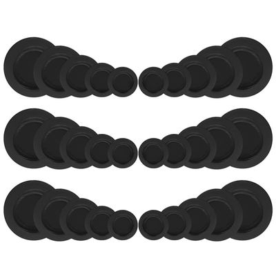 Zerodeko 30 Pieces Piggy Bank Stopper, Piggy Bank Plug Replacement, Rubber Stopper Round Saving Box Plug for Round Replacement(5 Sizes)