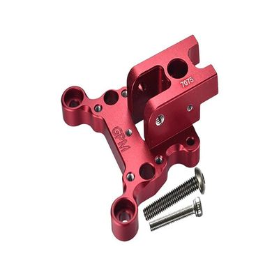 Aluminum 7075-T6 Center Brace Front Mount for Arrma 1:8 KRATON/Notorious/Outcast/Talion/KRATON V5 / Notorious V5 / 1:7 Infraction/Infraction V2 / Limitless/Limitless V2 / Mojave - Red