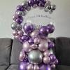 100pcs Metallic Pink Purple Balloon Garland Kit, Metallic Purple Metallic Pink Balloons Different Sizes 18/12/10/5 inch for Wedding Anniversary Birthday Bachelorette Bridal Shower Party Decorations view 4