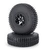 QUPA AM Store 1.0 Beadlock Wheel Tires Wheel Rims Set for 1:18 TRX4M Upgrades Axial 1:24 SCX24 Gladiator Deadbolt Bronco (Black) view 3