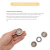 Coin Fidget Slider, Magnetic Stainless Mini Rotation Coin Fidget Slider, Devil Style Stress Relief Fingertip Haptic Toy for Adults Office Work, Travel, Home view 4