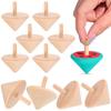 Totority Wooden Spinning for Children DIY Painted Gyro Plaything Educational Physics Toy for Boys and Girls 2.16X5.31X1.77In view 1