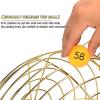 oiakus Metal Bingo Cage Wheel, Lottery Drawing Machine, Bingo Game Set Holds 200 Balls, Large Capacity and Easy Operation, for Entertainment Venues Large Groups, Parties view 2