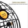 oiakus Metal Bingo Cage Wheel, Lottery Drawing Machine, Bingo Game Set Holds 200 Balls, Large Capacity and Easy Operation, for Entertainment Venues Large Groups, Parties view 4