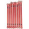 RC Link Rods, 8Pcs Aluminium Alloy Chassis 313mm Wheelbase Link Rod for Axial SCX10 1/10 Scale RC Crawler Car Upper & Lower Rod Link Linkage Wheelbase Upgrade Parts(Red) view 1