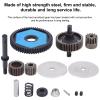 RC Car Gears, Steel Plastic Gears with Motor Gear Fit for Axial SCX10 / SCX10 II 90046 90047 RC Car - Black view 2