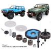 RC Car Gears, Steel Plastic Gears with Motor Gear Fit for Axial SCX10 / SCX10 II 90046 90047 RC Car - Black view 3