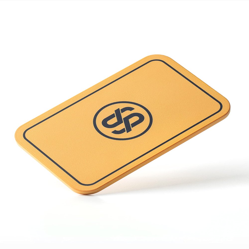 SLOWPLAY Godel Rectangular Poker Chips Plaques, Pack of 10 Pcs, European Style Professional Plaques Without Denomination, 34-Gram Ceramic Composit(Yellow)
