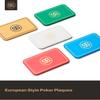 SLOWPLAY Godel Rectangular Poker Chips Plaques, Pack of 10 Pcs, European Style Professional Plaques Without Denomination, 34-Gram Ceramic Composit(Yellow) view 2