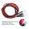 RC LED Light, 4PCS 5mm 5-11V Headlights RC LED Taillight Lights Accessory for 1/10RC Car Truck Model (White & Red Light) view 4