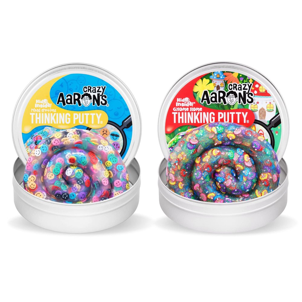 Crazy Aaron's Hide Inside! Mixed Emotions & Gnome Home Thinking Putty Bundle