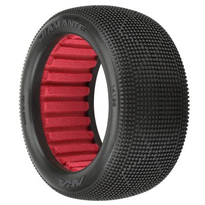 AKA Products INC. 1/8 Diamante Soft Long Wear Front/Rear 4.0" Off-Road Truggy Tires 2 AKA14135XR RC Tire