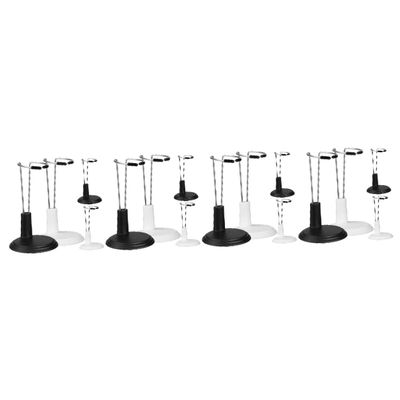 jojofuny 16pcs Doll Stands Display Holders for Dolls Action Figures and Collectibles for Home Shop and Window Display