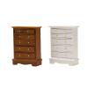 Menolana 1/12 Scale Dollhouse Vertical Storage Cabinet Simulation Wood Furniture Model Smooth Surface and Polished Delicate Bedroom Decor, White view 4