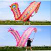 6 Meters (19.6 FT) 3D Square Exercise Dragon & Phoenix Poi with 340g Weighted Ball & 1.1 Meters Swing Rope, Silk-like Flowy Chinese Golden Phoenix Ribbon Streamer + Travel Bag! (Pink Phoenix) view 3