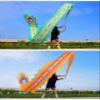 6 Meters (19.6 FT) 3D Square Exercise Dragon & Phoenix Poi with 340g Weighted Ball & 1.1 Meters Swing Rope, Silk-like Flowy Chinese Golden Phoenix Ribbon Streamer + Travel Bag! (Green Phoenix) view 3