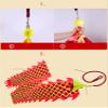 6 Meters (19.6 FT) 3D Square Exercise Dragon & Phoenix Poi with 340g Weighted Ball & 1.1 Meters Swing Rope, Silk-like Flowy Chinese Golden Phoenix Ribbon Streamer + Travel Bag! (Green Phoenix) view 4