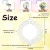 10 Pack 8 Inch Sublimation Wind Spinner Blanks,3D Aluminum Wind Spinners Hanging Wind Spinners for Yards & GardensRound view 2