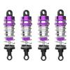 CROBOLL Oil Absorber Accessory for RC car, 4PCS Front & Rear Anti-Shock Accessory for 1:14 Scale RC Buggy, DIY Assembly for Adult Kids (Purple) view 1