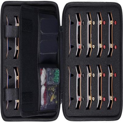 Aenllosi Hard Case for 36PCS Fingerboards,Large Capacity Holder for Mini Finger Skateboards Toy,Compatible with Grip Tapes,Bearing Wheels,Trucks & Decks(Black,Case Only)