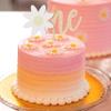 Daisy One Cake Topper Wood - 1st Birthday Boho Groovy Party Decoration, Retro Daisy Topper With Backdrop view 4