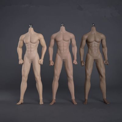 1/6 Scale Male Body,JIAOU Doll 12inch Male Super Flexible Strong Muscle Seamless Action Figure Body Collection (JOK-12D, Normal Skin)