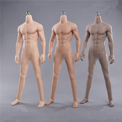 1/6 Scale Male Body,JIAOU DOLL 12inch Male Super Flexible Strong Muscle Seamless Action Figure Body Collection (JO-K10A, Normal Skin)