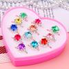 Volance 12pcs Adjustable Rings for Dress Up, Festive Gift for Girls' Play & Princess Jewelry view 2