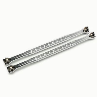 Aluminum Front Steering Link Toe Links Silver Compatible with 7895 Kit for Traxxas 1/6 XRT 7897