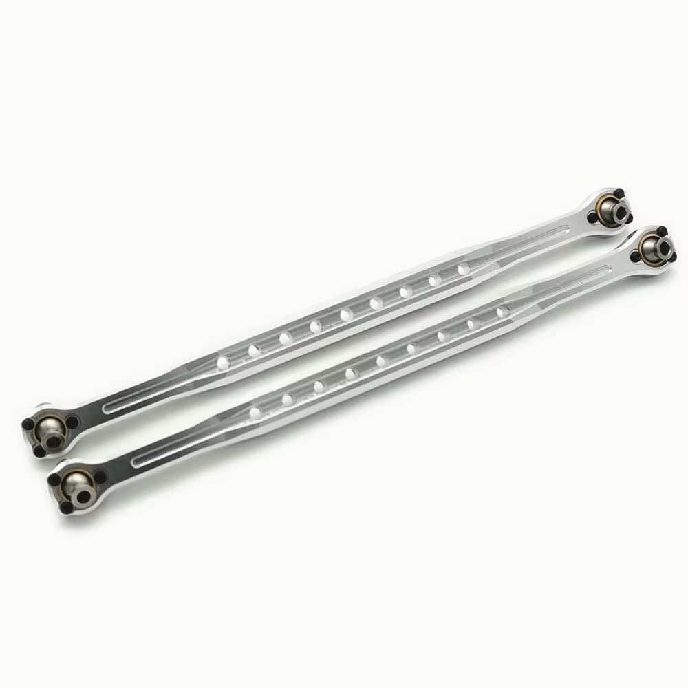 Aluminum Front Steering Link Toe Links Silver Compatible with 7895 Kit for Traxxas 1/6 XRT 7897