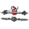 RXZIXYL SCX10 II Aluminum Alloy CNC Front Rear Axle Set 30T/8T for 1/10 RC Crawler Axial AR44 90047 90046 AX90060 Builders Kit Upgrade (Gray Front Axle) view 2