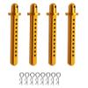 RXZIXYL Metal RC Car Shell Column Mount Body Post Holder with R Clips for 1/10 RC Crawler Car Axial SCX10 Upgrade Upgrade Shell Column (A Gold) view 1