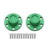 RXZIXYL Metal 1.9 2.2" Wheel Rim Center Dust Cap 6 Holes for 1/10 RC Crawler Axial SCX10 TRX4 D90 Wheel Hub Caps Upgrade Parts (C Green) view 1