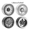 RXZIXYL Metal 1.9 2.2" Wheel Rim Center Dust Cap 6 Holes for 1/10 RC Crawler Axial SCX10 TRX4 D90 Wheel Hub Caps Upgrade Parts (A Golden) view 3