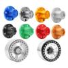 RXZIXYL Metal 1.9 2.2" Wheel Rim Center Dust Cap 6 Holes for 1/10 RC Crawler Axial SCX10 TRX4 D90 Wheel Hub Caps Upgrade Parts (A Silver) view 4
