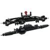 RXZIXYL CNC Diamond-Shaped Aluminum Complete Front & Rear Axle for 1/10 RC Crawler Rock Racer Axial Wraith 90018 RR10 Capra 1.9 UTB (BK Front Rear Axle) view 1