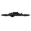 RXZIXYL CNC Diamond-Shaped Aluminum Complete Front & Rear Axle for 1/10 RC Crawler Rock Racer Axial Wraith 90018 RR10 Capra 1.9 UTB (BK Front Rear Axle) view 3