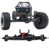RXZIXYL CNC Diamond-Shaped Aluminum Complete Front & Rear Axle for 1/10 RC Crawler Rock Racer Axial Wraith 90018 RR10 Capra 1.9 UTB (BK Front Rear Axle) view 4