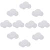 10PCS Kids Drawer Cabinet Pulls,Room Knobs and Handles Yellow Moon Cartoon Furniture Handles Plastic Star Cloud Door Knob (Single Holeclound) view 1