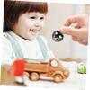 Housoutil 5pcs Gyro Toy for Kids Metal Educational Toy Rotating Bean Gyro Automatic Flipping Kids Party Favors view 4