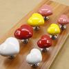 10PCS 50mm White Cute Heart Shape Ceramic Knobs,Candy Color Baby Kid's Children's Furniture Handles Pulls for Door Cabinet Drawer Cupboard Dresser Bin Chest Bookcase etc with Screws(White 38mm) view 4