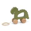 TRIXIE Wooden Pull-Along Toy Mr. Dino, 36-519 view 2