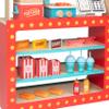 Movie Theatre Snack Bar Wooden Playset- Pretend Concession Stand Fun- Full Set w Popcorn Machine, Hot Dogs, Candy Bars, Sodas Cash Register, Credit Card- Kids Food Activity Center- Home or Daycare Toy view 4