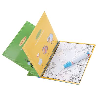 Water Painting Book, Kids Coloring Book, Durable for Baby Kids Toys (Zoo)